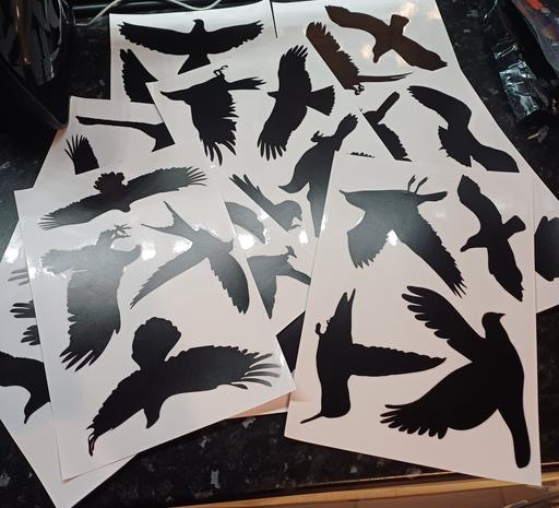  — 9 halloween window sticker sheets. new
