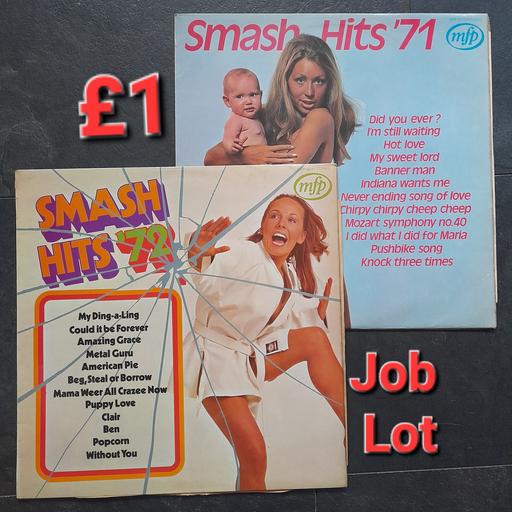  — 2 × 1970’s HITS VINYL LPs