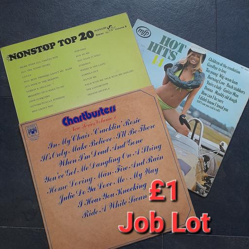  — 3 × 1970’s HITS VINYL LPs