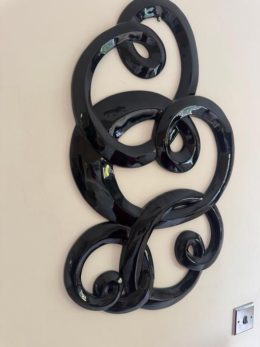  — Black Wall sculpture