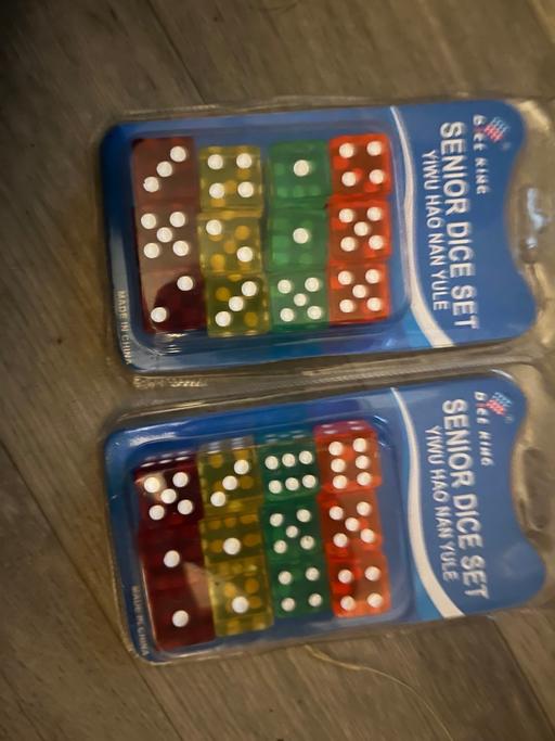  — Two packs of dice 1£ both
