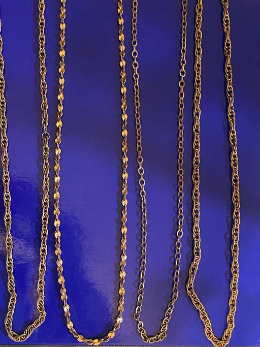  — Job lot 4x9ct rolled gold neck chains
