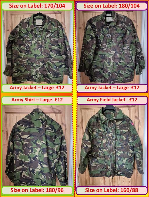  — British Army Shirt or Field Jacket – Large