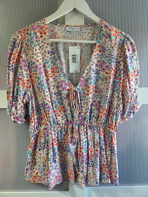  — 🌟NEW🌟 Size 14 MATALAN floral blouse top