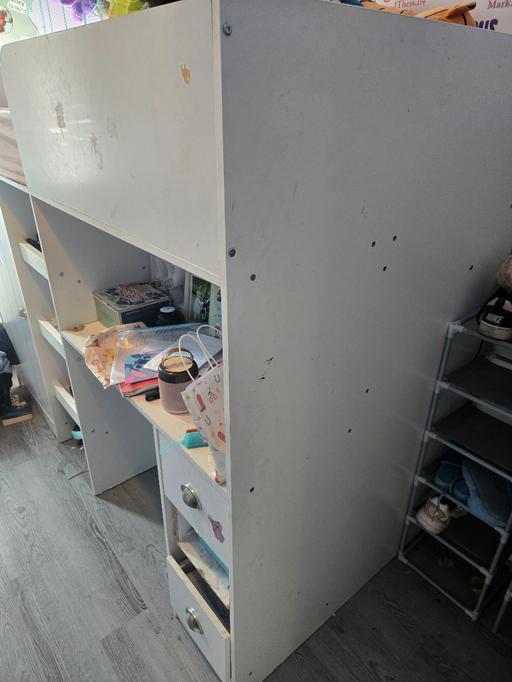  — High Sleeper with Desk, Drawers & Wardrobe