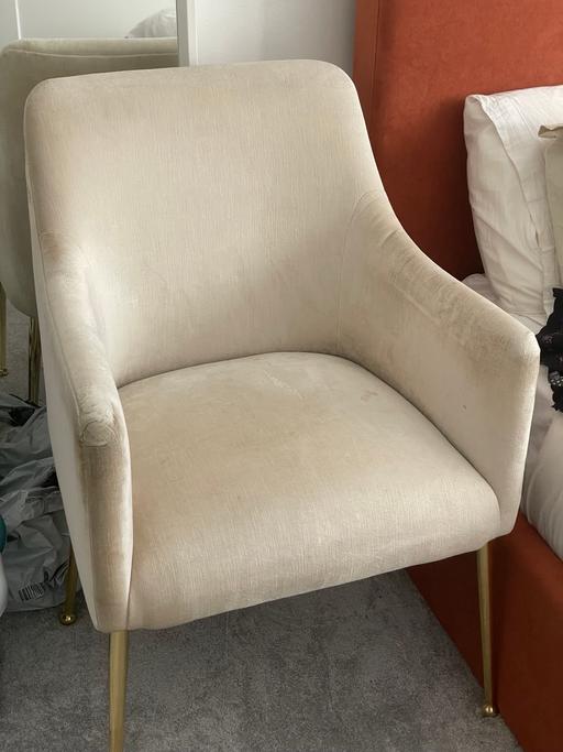  — Cream accent chair for sale