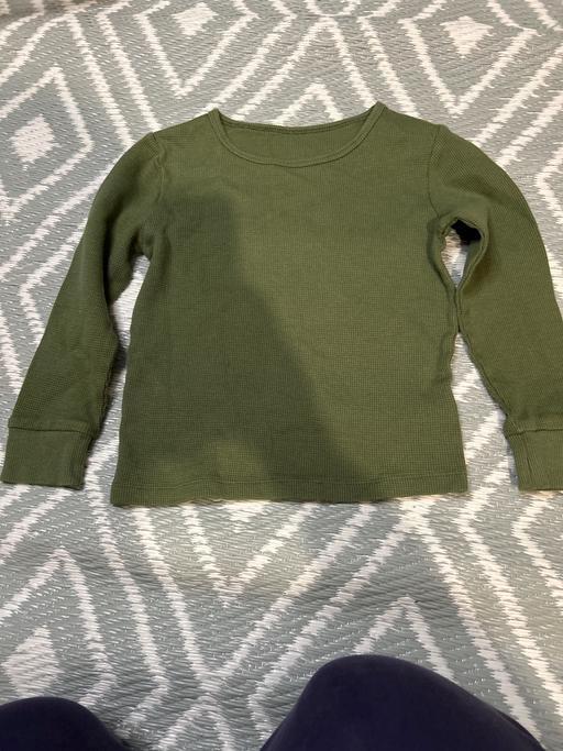  — 100% cotton 6-7 years khaki long sleeve top
