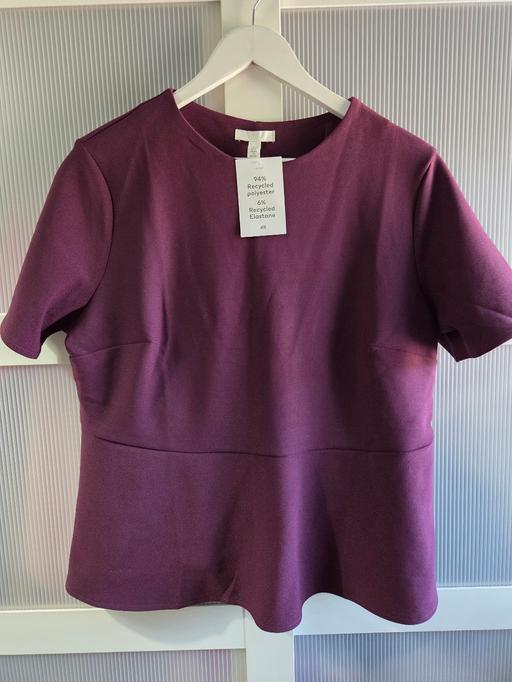  — 🌟NEW🌟 Size XL H&M purple peplum top