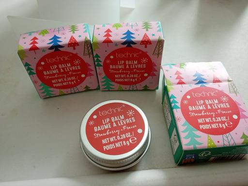  — 3 brand new strawberry flavour LIP BALMS