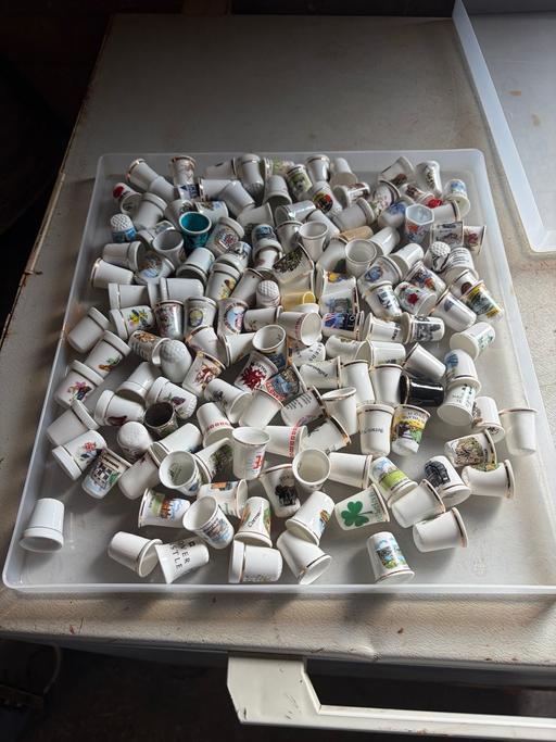  — Large collection of ceramic thimbles