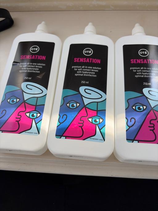  — Contact lense solution x3