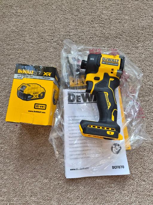  — dewalt impact driver dcf870 model plus 1x5ah