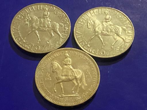  — silver crown 1953 & 2x jubilee crown 1977
