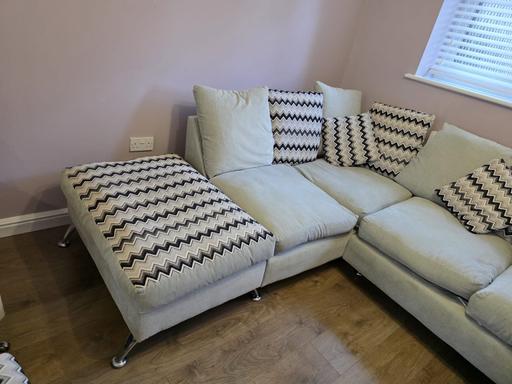  — Corner sofa with foot stool