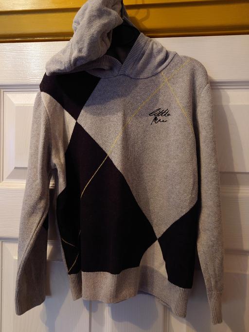  — Boys grey hooded jumper size 4-5 years