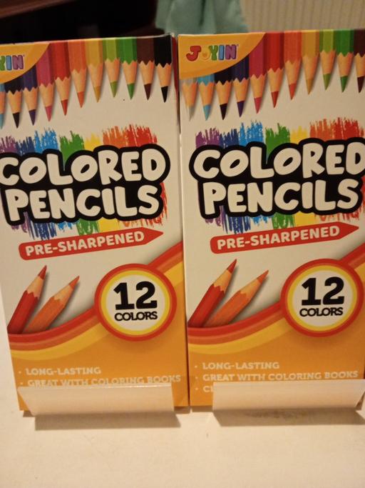  — 2 boxes of 12 COLOURED PENCILS