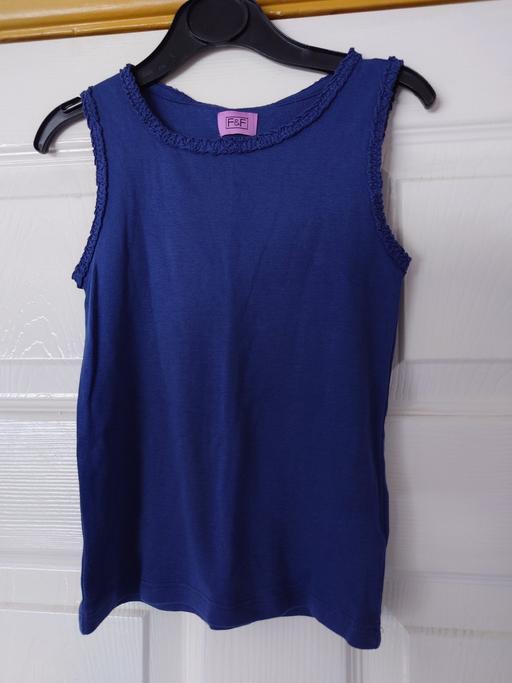  — Girls navy vest top size 4-5 years