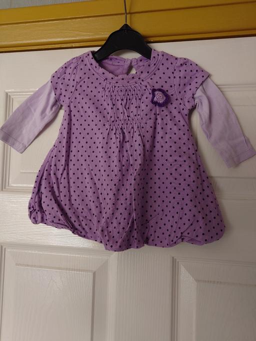  — Baby girls purple dress size 0-3 months