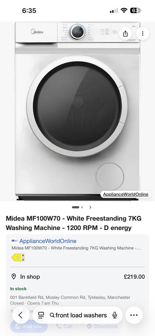  — Washing machine