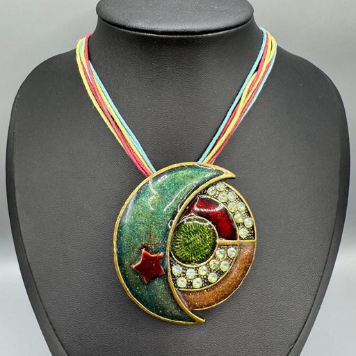  — Beautiful Boho Sun Moon Necklace