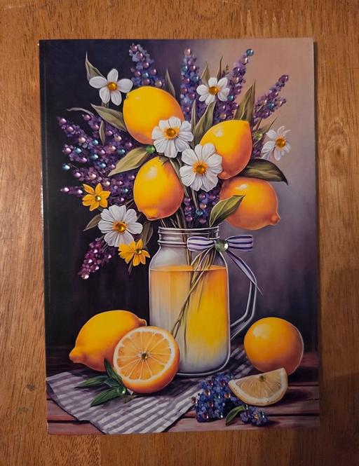  — HANDMADE CARD LEMONS & LAVENDER 