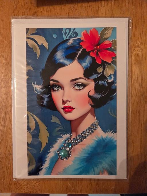  — ❤️CHARITY SALE/HANDMADE LADY CARD