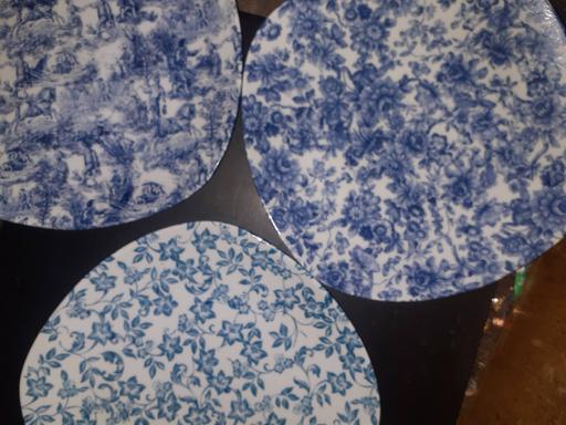  — Delighted blue & white Plates, Enamel Chinese