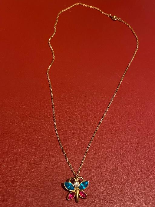  — marquis’s gem stone butterfly necklace.