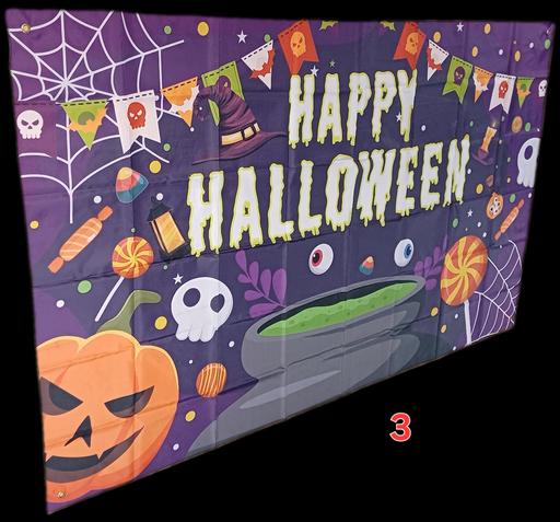  — halloween backdrop. new