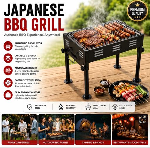  — Portable Japanese bbq grill