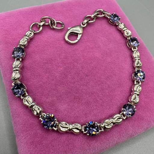  — Pretty Crystal Tennis Bracelet
