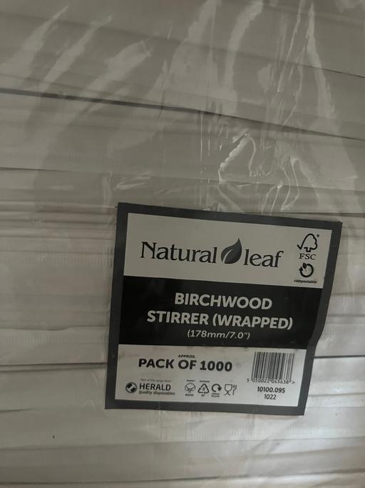  — 1000 new coffee drink stirrers