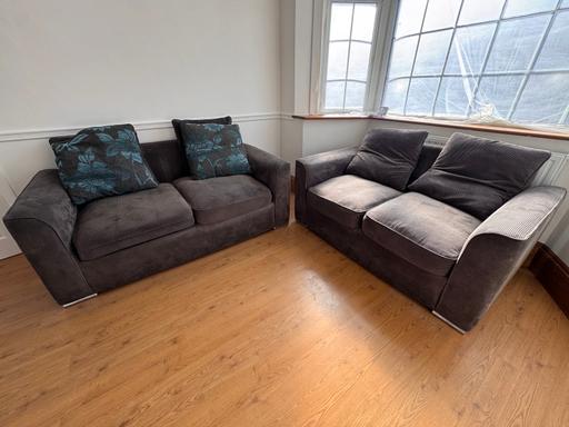  — 2x 2 Seater Sofas & Footstalls