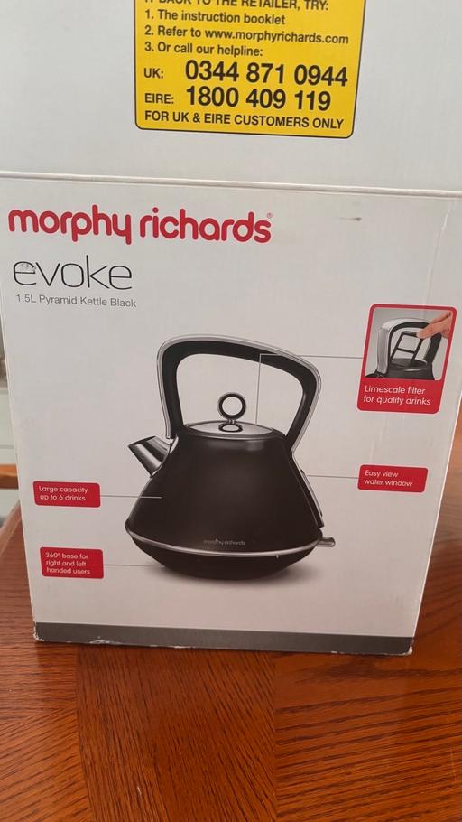 — Morphy Richard’s evoke kettle black new