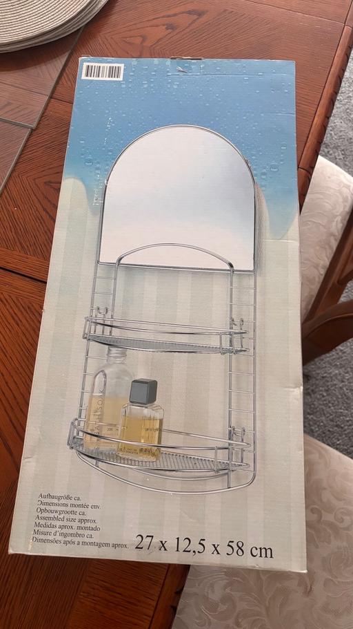  — Mirror top bathroom caddy