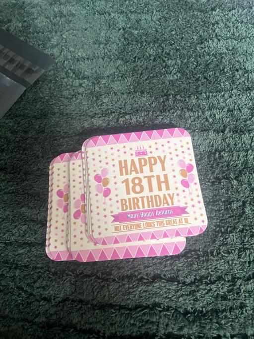  — 12 coasters happy 18th