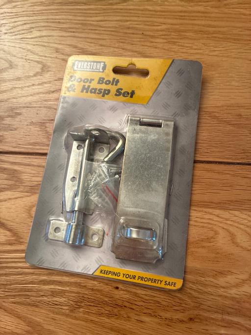  — Door Bolt & Hasp Set