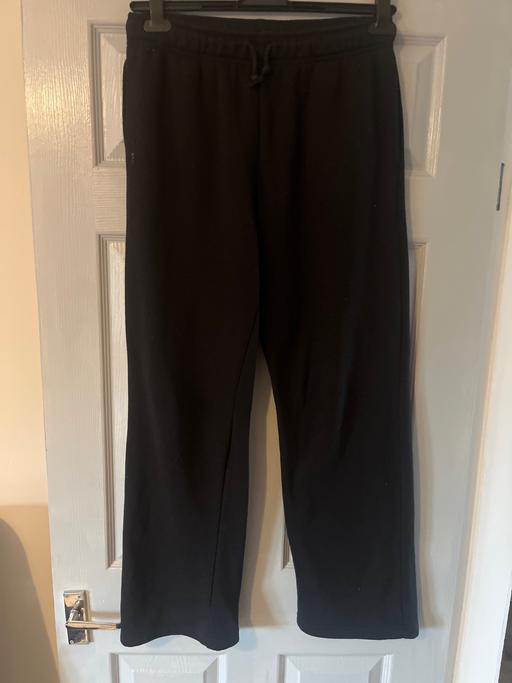  — Black wide leg joggers size 12 ladies