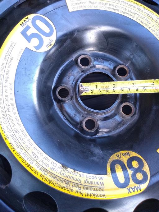  — emergency spare wheel