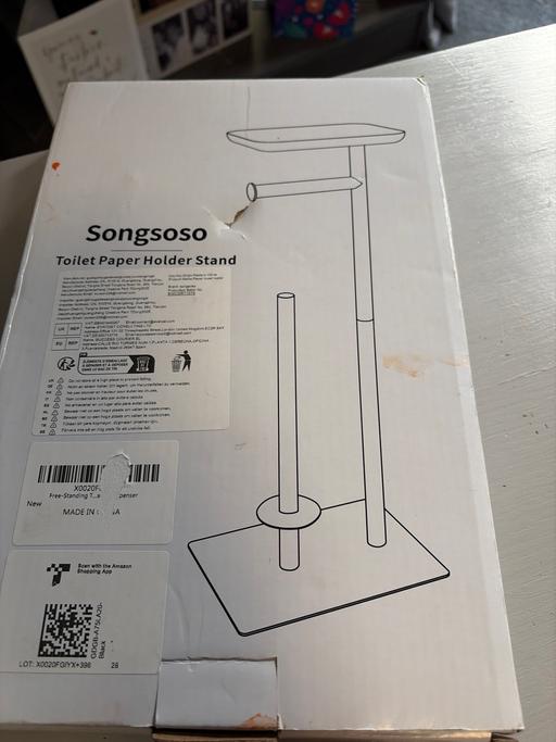  — Songsoso toilet paper holder stand