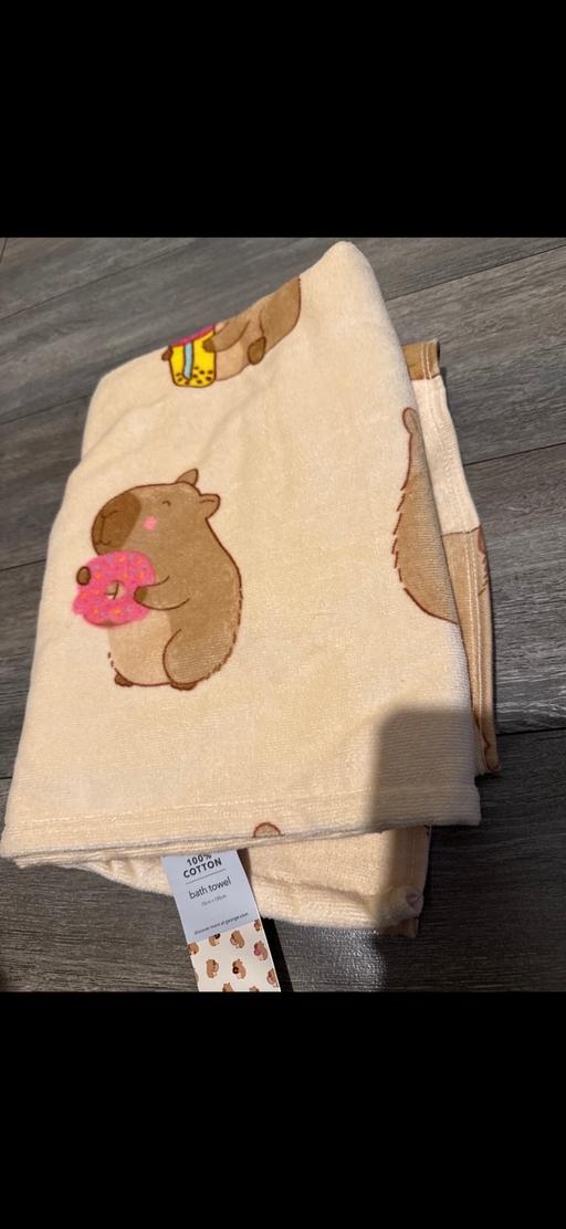  — George lightweight travel towel Capybara new