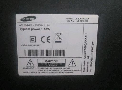  — Samsung UE40F5300AK 40in LED 1080p Full HD TV
