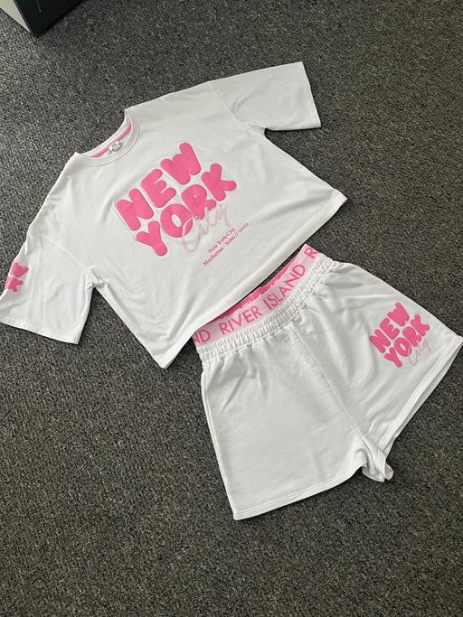  — River island girls shorts set age 13-14