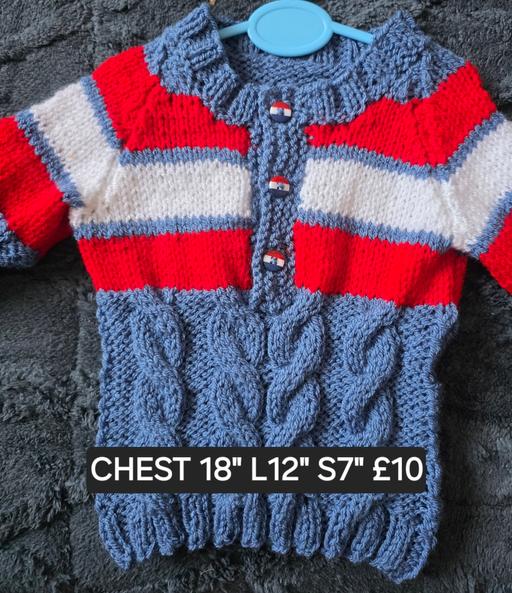  — Cable Stripe Jumper Boys 18"