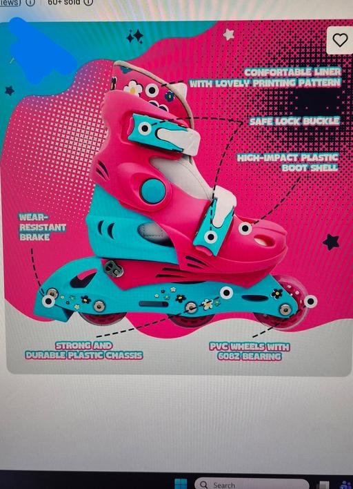  — Adjustable tri-skates EU size 26-29