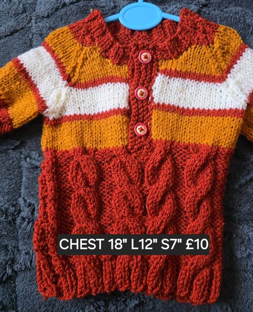  — Cable Stripe Jumper Boys 18" 002