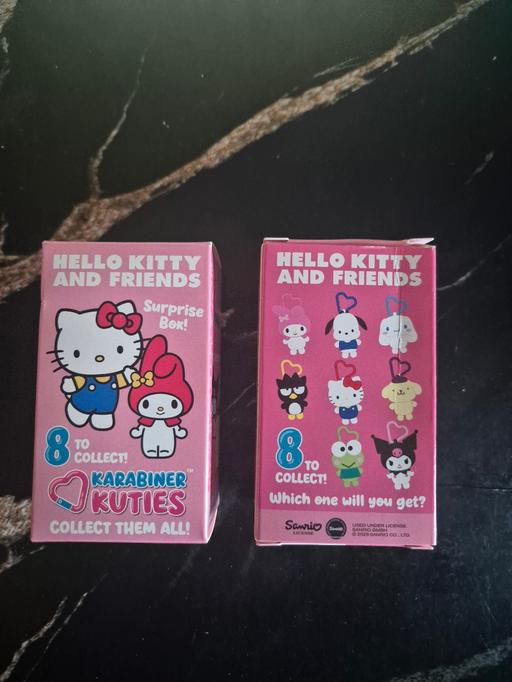  — new 2 x Hello Kitty Plush Keychains