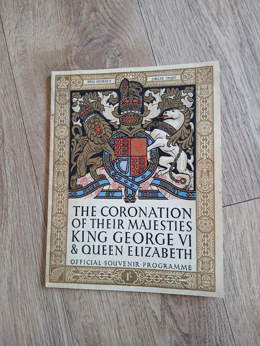  — Programme of Coronation 1937.