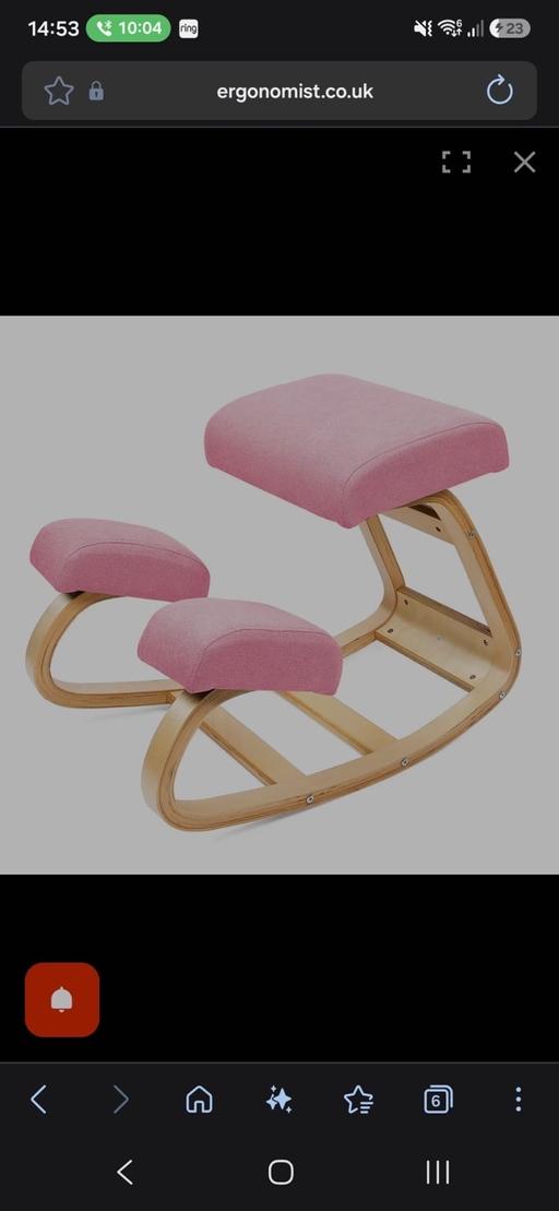 — Pink Ergonomic Kneeling Chair
