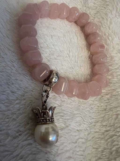  — Rose Quartz &Silver Bracelet